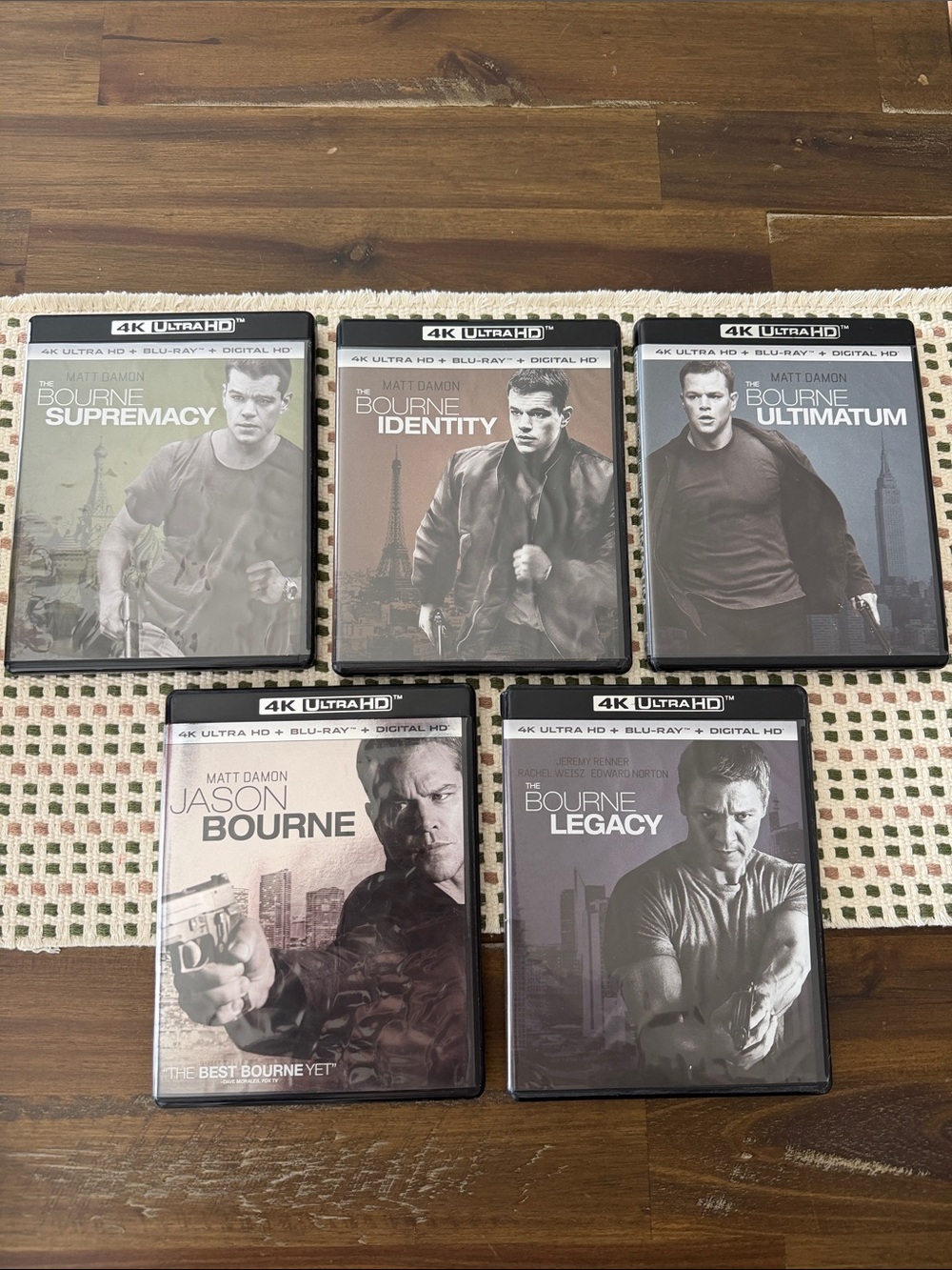 4K Ultra HD Jason Bourne Collection - Movies